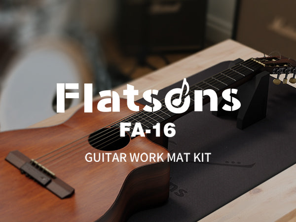 FA-16 Guitar Neck Rest and Guitar Mat, Guitar Cleaning Kit Tool with Dual Heights Support, TPE Material Workbench Mat, Repair and Maintenance Work Mat for Guitar Bass Banjo Mandolin Ukulele