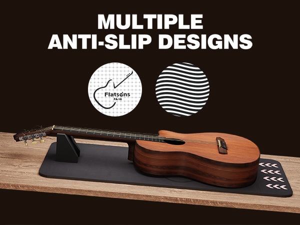 FA-16 Guitar Neck Rest and Guitar Mat, Guitar Cleaning Kit Tool with Dual Heights Support, TPE Material Workbench Mat, Repair and Maintenance Work Mat for Guitar Bass Banjo Mandolin Ukulele