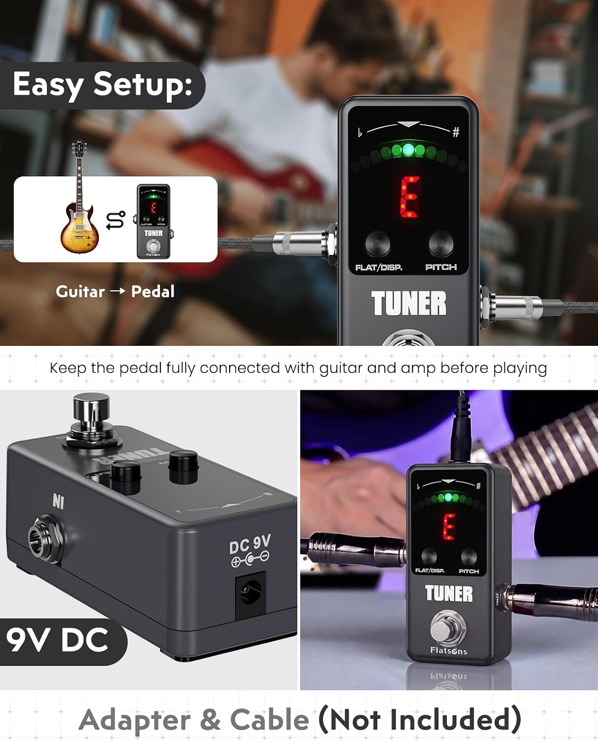 FNT-2 Guitar Tuner Pedal