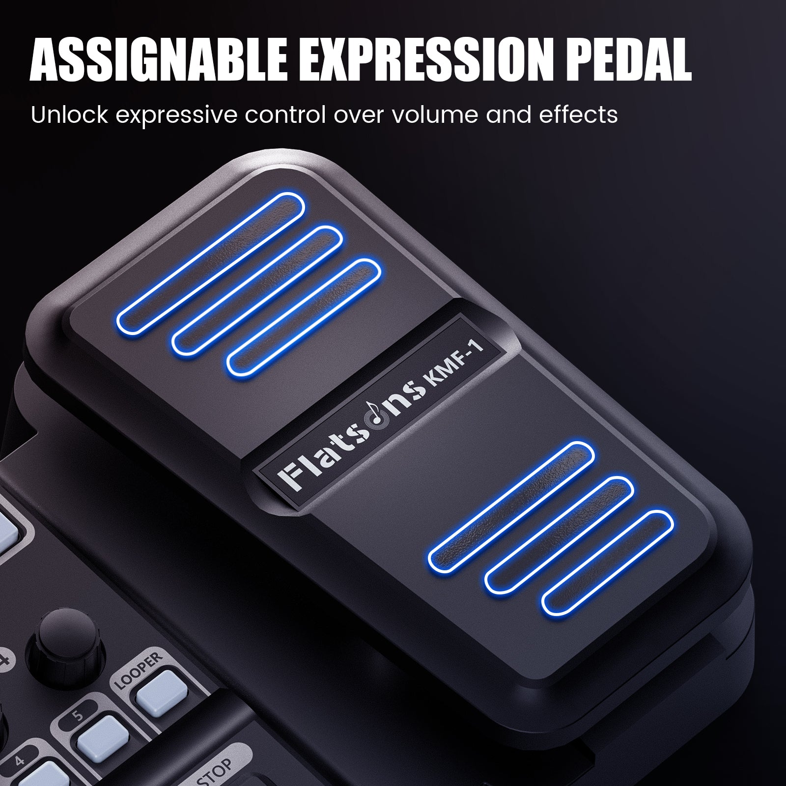 assignable pedal KMF-1 Multi Effects Guitar Pedal, 18 Amp/Cab Electric Guitar Effects P – Flatsons