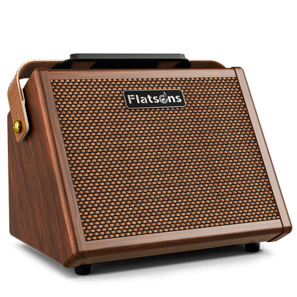 Crush20 Acoustic Guitar Amp, 20W Mic/Guitar Amplifier with Reverb, 2-Band EQ, Rechargeable 8H Battery Life, Advanced Dual-chip Wireless Portable Speaker for 6.35mm Microphone/Acoustic Guitars