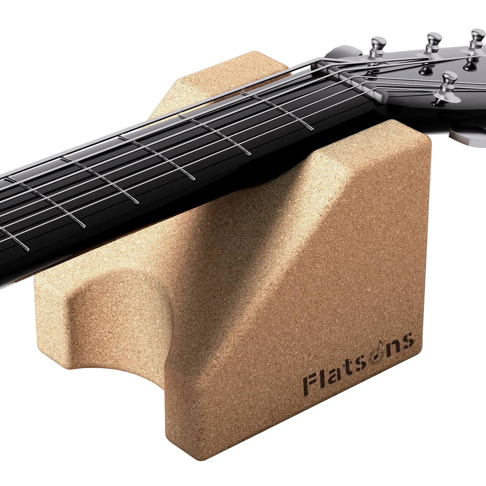 FA-19 Guitar Neck Rest, Two Heights Support Guitar Neck Cradle, Stable Trapezoid Design, Premium Cork Guitar Rest, Guitar Accessories for Guitar Workstation Ukulele Violin Banjo Mandolin
