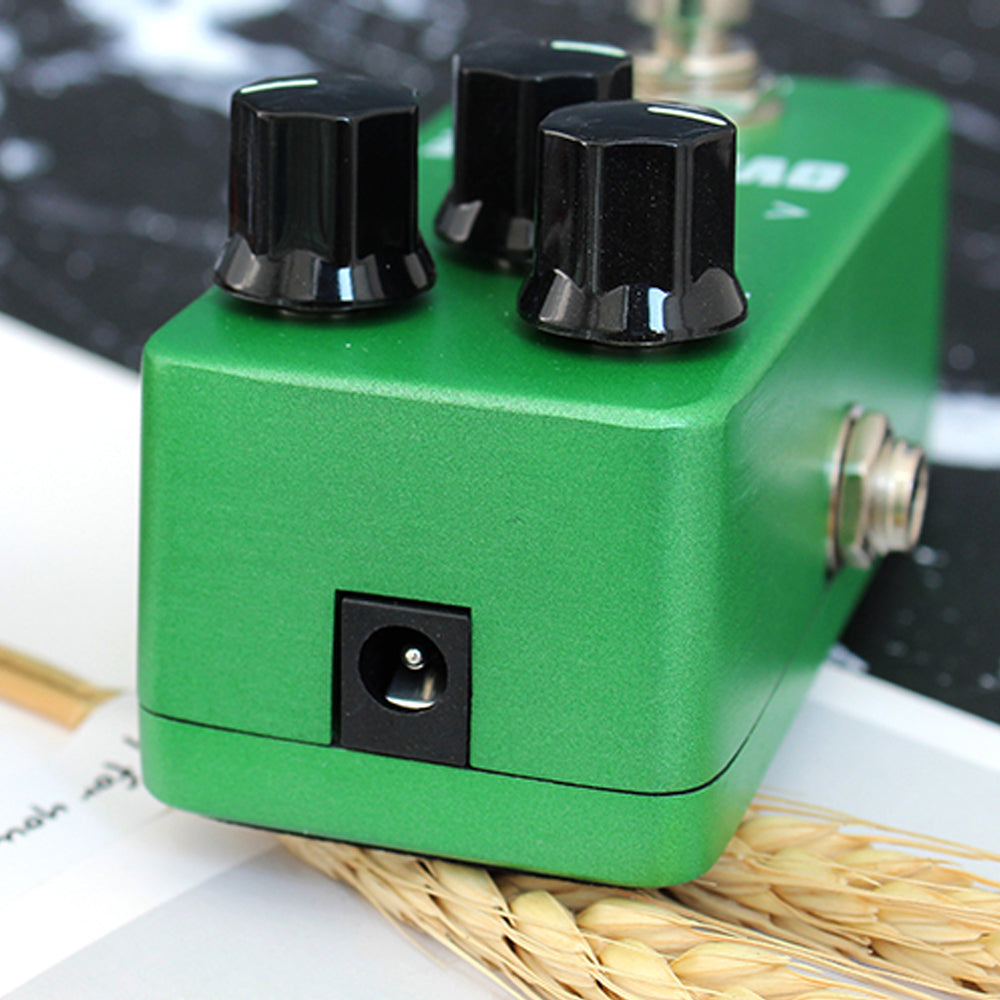 Guitar Mini Effects Pedal Over Drive Warm and Natural Tube Overdrive Effect Sound Processor Portable Accessory for Guitar and Bass Exclude Power Adapter FOD3