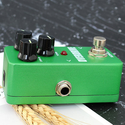 Guitar Mini Effects Pedal Over Drive Warm and Natural Tube Overdrive Effect Sound Processor Portable Accessory for Guitar and Bass Exclude Power Adapter FOD3