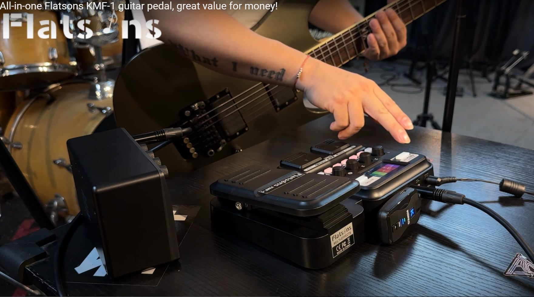 Load video: All-in-one Flatsons KMF-1 guitar pedal